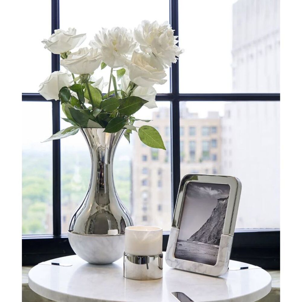 Anna New York Dual Frame Carrara Marble & Silver - NIB $195 - Picture 2 of 2